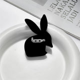 Acrylic Rabbit Shape Women Brooches Good Girls Jewelry