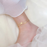 Heart Chain Anklets Love Snake Bone Anklets For Women
