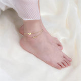 Heart Chain Anklets Love Snake Bone Anklets For Women