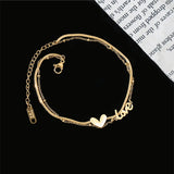 Heart Chain Anklets Love Snake Bone Anklets For Women