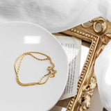 Double Layer Snake Bone Charm Bracelets for Women