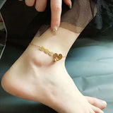 Stainless Steel Chain Anklets For Women Geometric Anklets