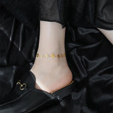 Stainless Steel Chain Anklets For Women Geometric Anklets