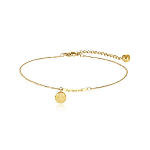 Stainless Steel Smile Anklet Joker Arc Anklets For Women Jewelry