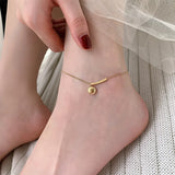 Stainless Steel Smile Anklet Joker Arc Anklets For Women Jewelry
