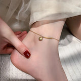 Stainless Steel Smile Anklet Joker Arc Anklets For Women Jewelry