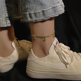 Stainless Steel Star Double Layer Anklets For Women Gift Jewelry