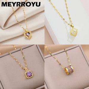 Sparkling Crystal Pendant Necklace for Women