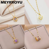 Sparkling Crystal Pendant Necklace for Women