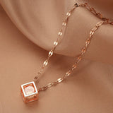 Sparkling Crystal Pendant Necklace for Women