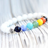 7 Chakra Buddha Bracelet Shell Beads Yoga Prayer Stretch Bracelet