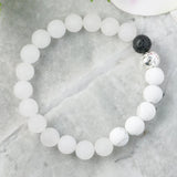 Anxiety Relief Diffuser Bracelet Set Howlite Bracelet Boho Style Calming Jewelry