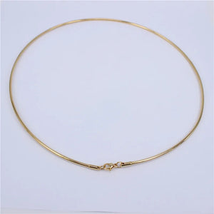 316L Stainless Steel Jewelry Collar 2mm Necklace for Women LH552