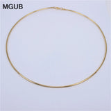 316L Stainless Steel Jewelry Collar 2mm Necklace for Women LH552