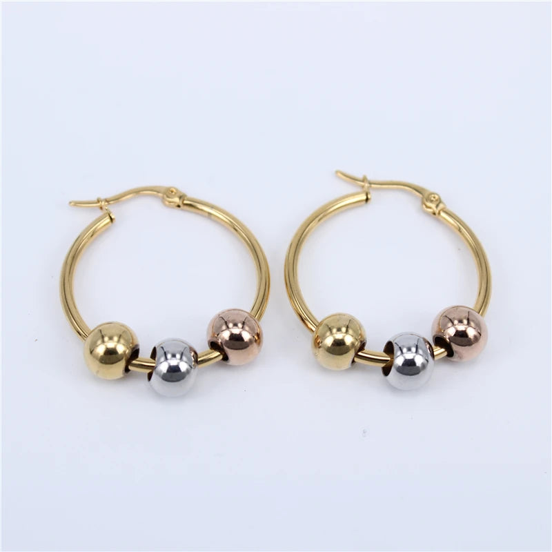 Stainless Steel Hoop Earrings for Women LH481