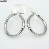 Creole Earrings Stainless Steel Big Round Hoop Earrings for Women