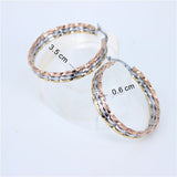 Stainless Steel Tricyclic Earrings for Women LH188