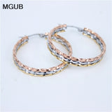 Stainless Steel Tricyclic Earrings for Women LH188