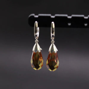 Zultanite Long Water Droplets Earrings 925 Sterling Silver