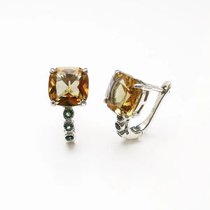 Zultanite Earrings 925 Sterling Silver Change Diaspore Stone Fine Jewelry