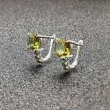 Zultanite Earrings 925 Sterling Silver Change Diaspore Stone Fine Jewelry