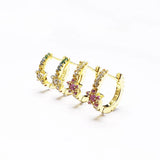 925 Silver Multicolor Gemstone Earrings for Women