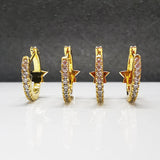 925 Silver Multicolor Gemstone Earrings for Women