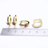 925 Silver Multicolor Gemstone Earrings for Women