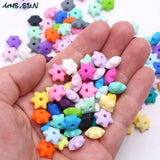 10MM Baby Six-Pointed Star Teething Beads BPA-Free 50pcs