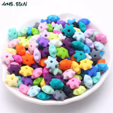 10MM Baby Six-Pointed Star Teething Beads BPA-Free 50pcs