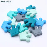 10PCS Food Silicone Beads Baby Teether Chew Toy Crown Beads