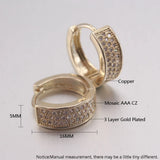 10PCS CZ Crystal Hoop Earrings for Party Girl Gift