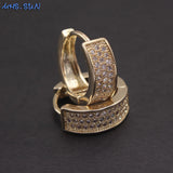 10PCS CZ Crystal Hoop Earrings for Party Girl Gift