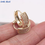 10PCS CZ Crystal Hoop Earrings for Party Girl Gift