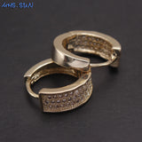 10PCS CZ Crystal Hoop Earrings for Party Girl Gift