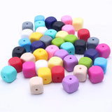 13mm Silicone Beads 30pcs Baby Teether Nursing Jewelry Soft Beads Random Mix