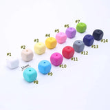13mm Silicone Beads 30pcs Baby Teether Nursing Jewelry Soft Beads Random Mix