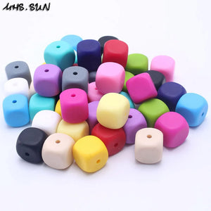 13mm Silicone Beads 30pcs Baby Teether Nursing Jewelry Soft Beads Random Mix