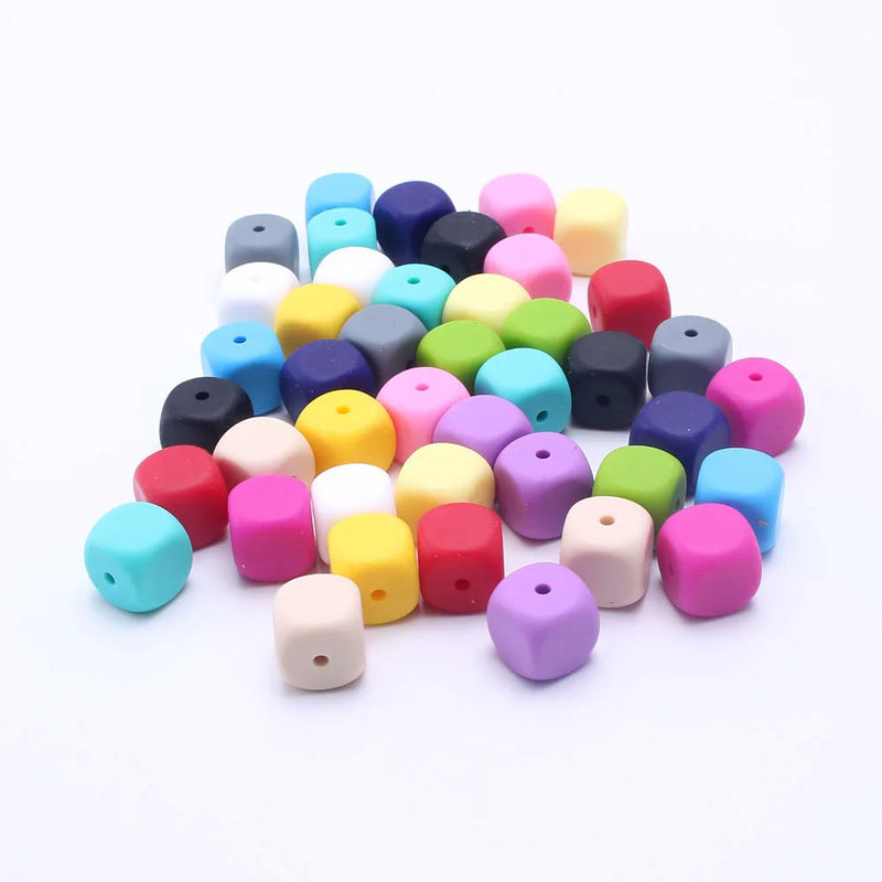 13mm Silicone Beads 30pcs Baby Teether Nursing Jewelry Soft Beads Random Mix