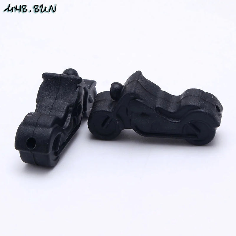 15pcs Food Motorcycle Silicone Beads for DIY Nursing Jewelry
