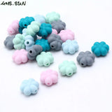 50PCS 14MM Silicone Teething Beads for Baby Teethers Necklace DIY Toy BPA