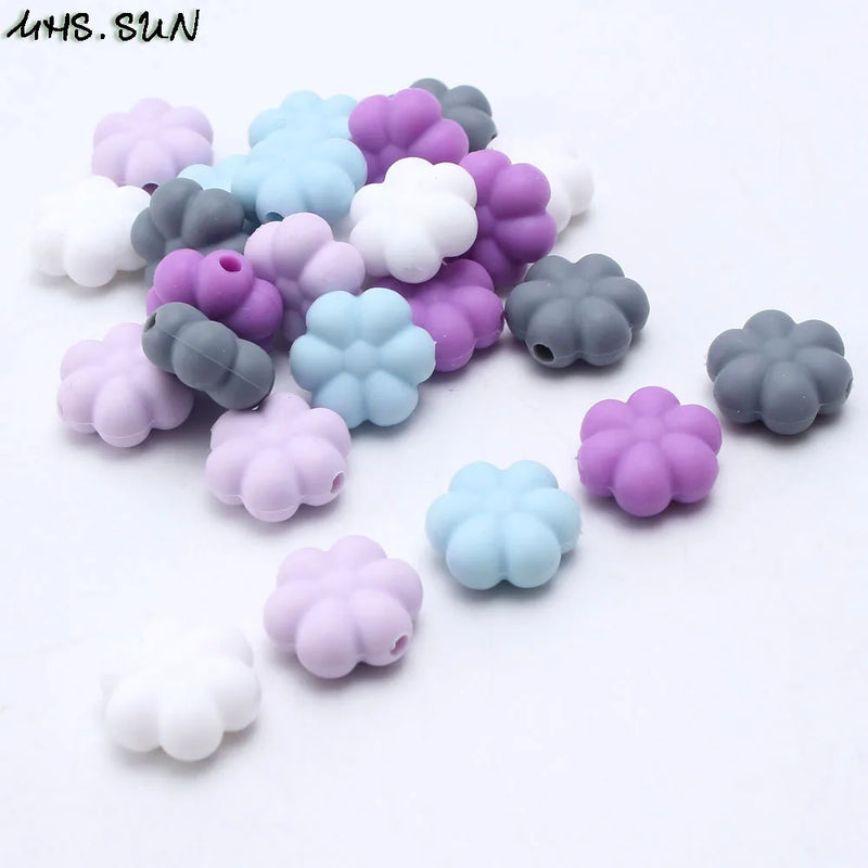 50PCS 14MM Silicone Teething Beads for Baby Teethers Necklace DIY Toy BPA