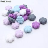 50PCS 14MM Silicone Teething Beads for Baby Teethers Necklace DIY Toy BPA