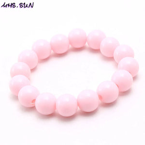 8Pcs Colorful Acrylic Bead Bracelets for Kids Party