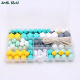 Baby DIY Silicone Beads Set - BPA Free Loose Beads for Teether Jewelry