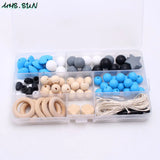Baby DIY Silicone Beads Set - BPA Free Loose Beads for Teether Jewelry