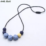 Baby Silicone Teething Necklace - BPA Free Nursing Jewelry