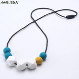 Baby Silicone Teething Necklace - BPA Free Nursing Jewelry