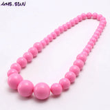 Baby Beads Necklace Bracelets Set Colorful