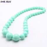 Baby Beads Necklace Bracelets Set Colorful